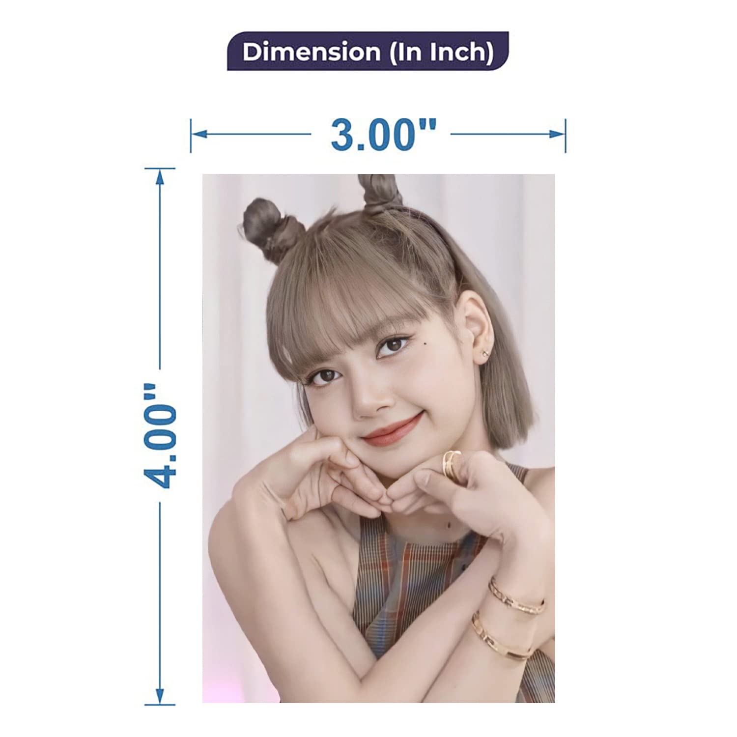 PRINTNET Pack Of 16 Blackpink Photocards Collection Design-4, Multicolour, (4 X 3 Inch) (Size - A7), All Occasion 1