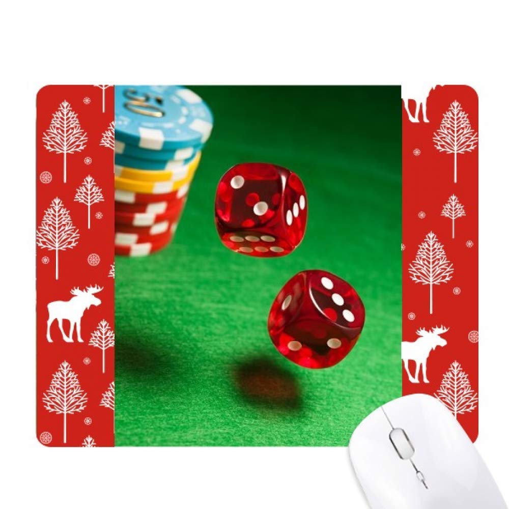 Dés chips table verte photo la souris noël woods forêt décorative - 6