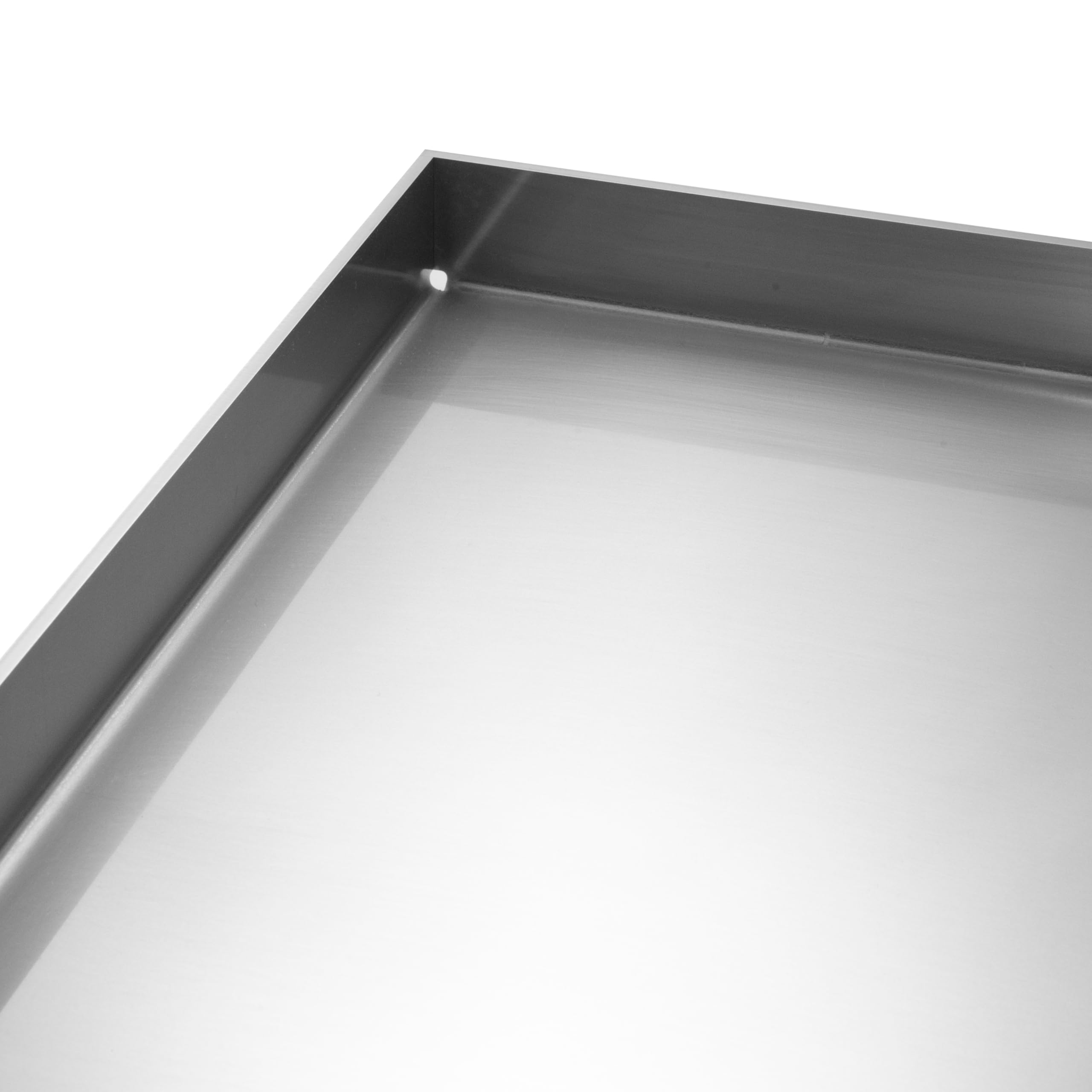 Plancha Edelstahl Grillplatte - passend für Burnhard Fred - Medium 41,5x23,5cm | 4mm Massiv