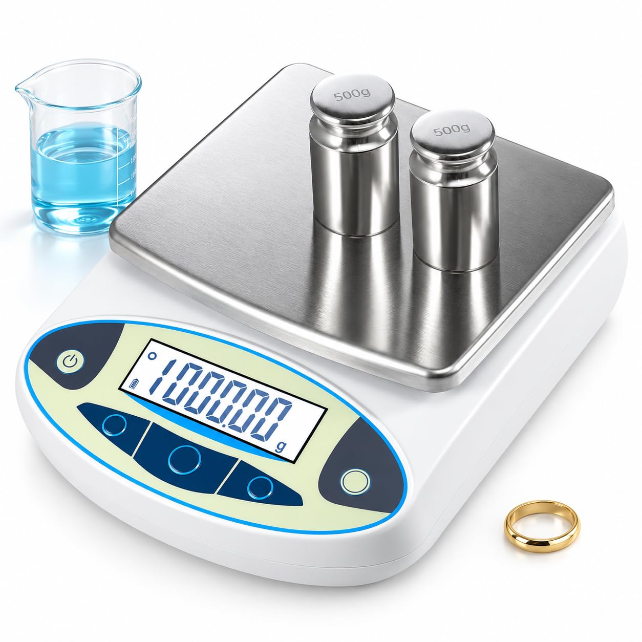 Balanza analítica, 6000 g x 0,01 g