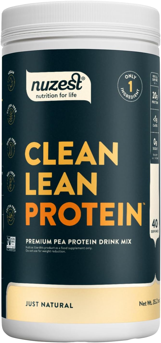 Nuzest Clean Lean Protein - Vegan Pea Protein Powder Unflavored 2.2 lb