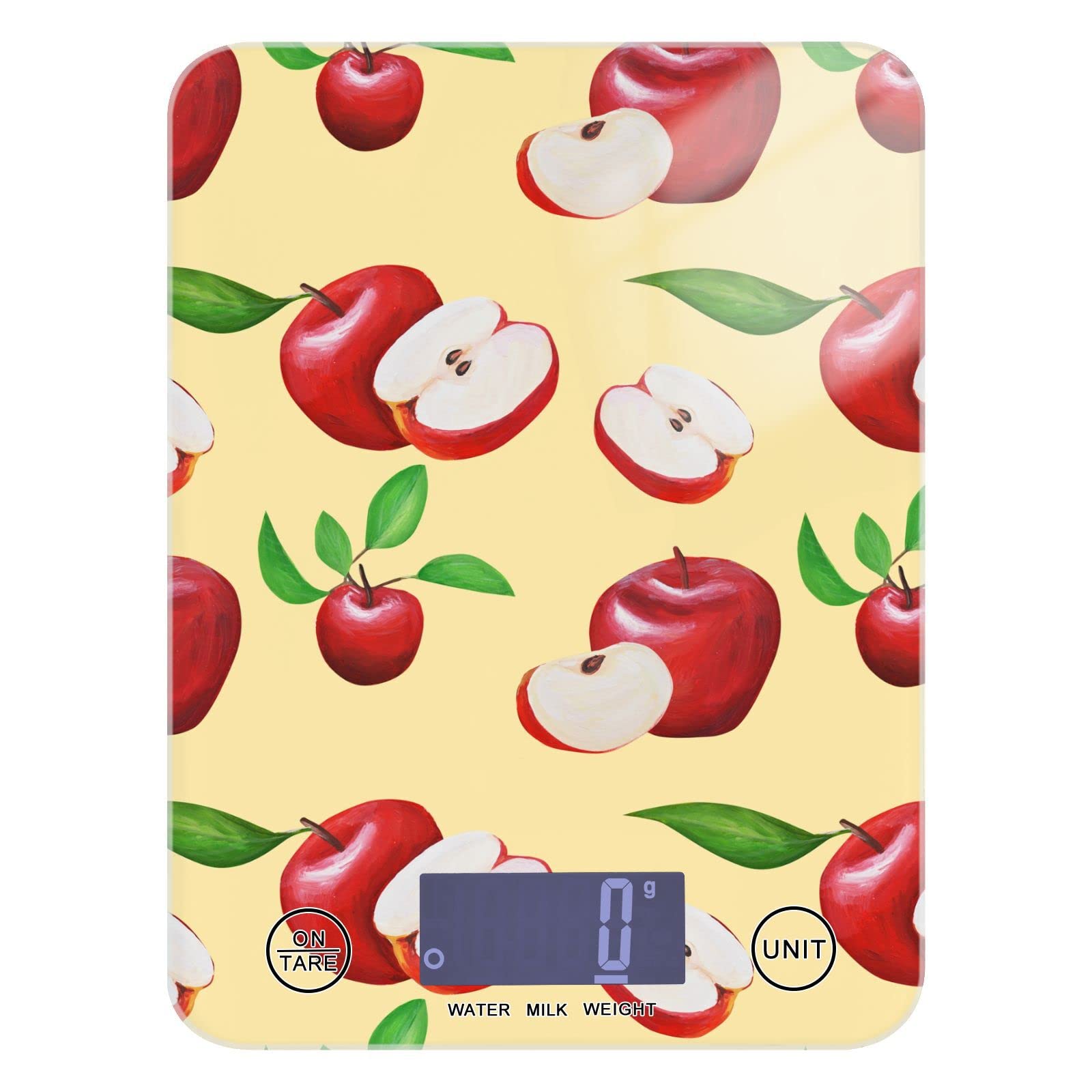 Food Kitchen Scale Digital Waterproof Highly Accurate Scale 11 LBs Baking, Cooking Red Apples Fruits