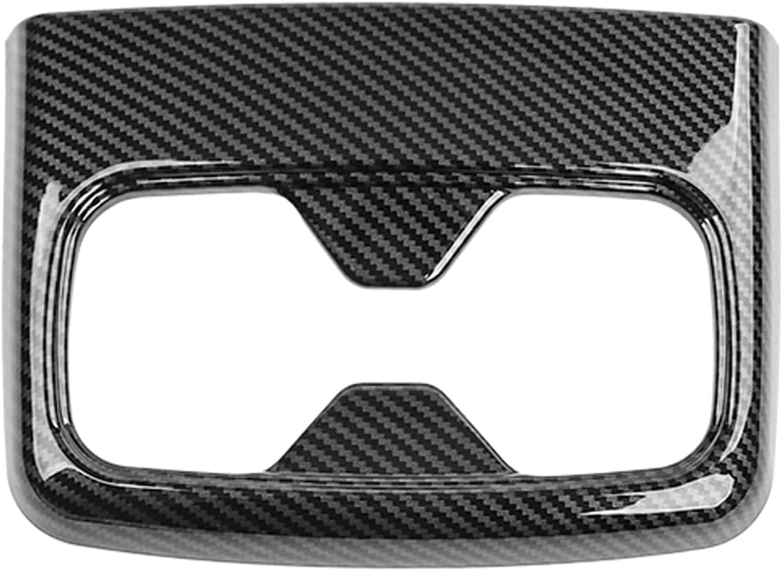 Car Rear Armrest Cup Holder Trim Cover Compatible with KIA Telluride 2020-2025 Accessories, Scratch-Resistant Car Interior-Carbon