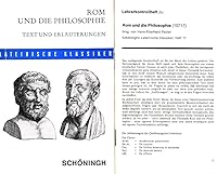 Rom und die Philosophie. 3506107178 Book Cover
