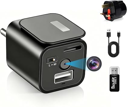 1080P USB Charger Mini Spy Hidden Cameras Video Recorder Indoor Nanny Cam