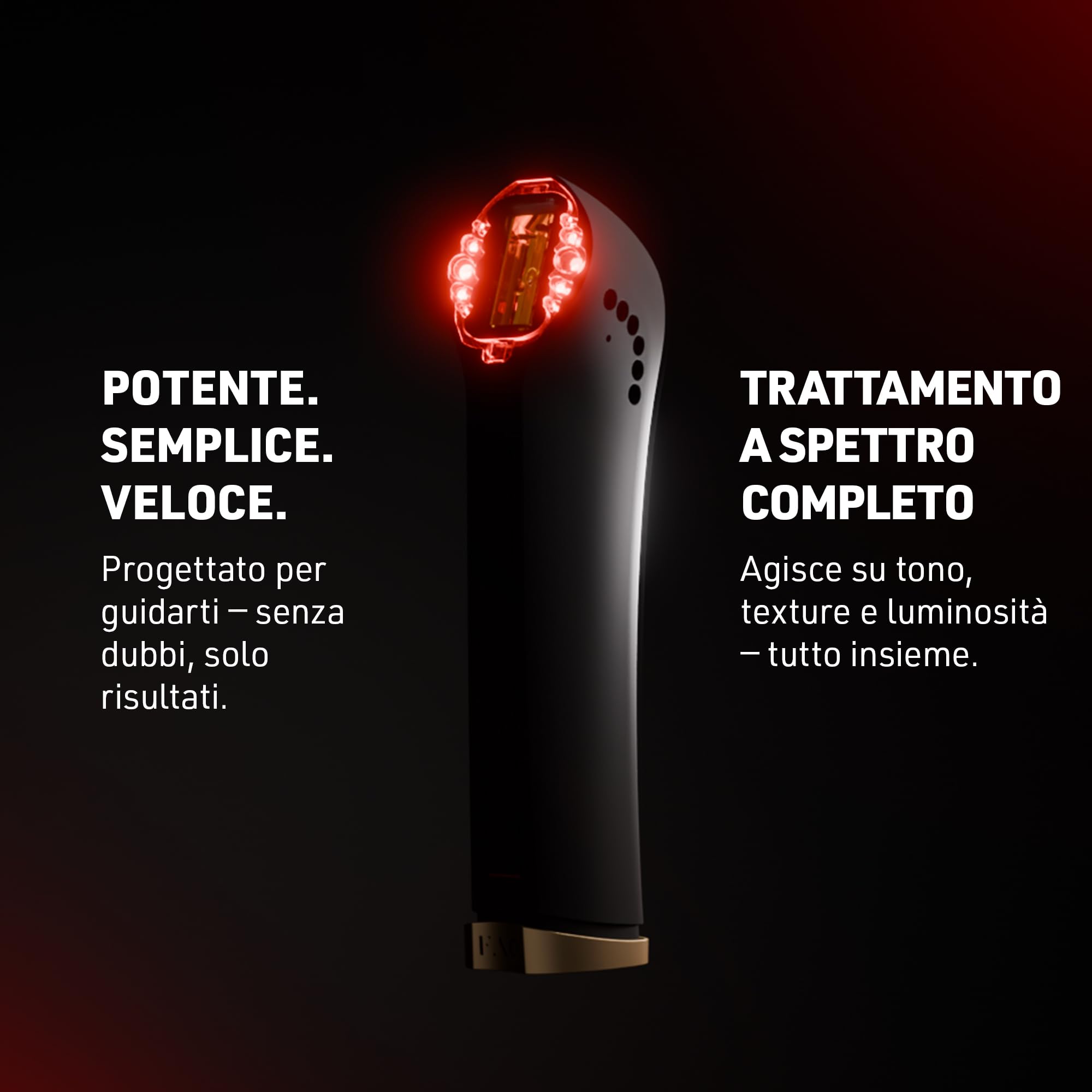 FAQ 502 LED Lampada Infrarossi & Rossa – Dispositivo beauty domestico per rassodare, tonificare e illuminare la pelle, donando luminosità e un aspetto più giovane