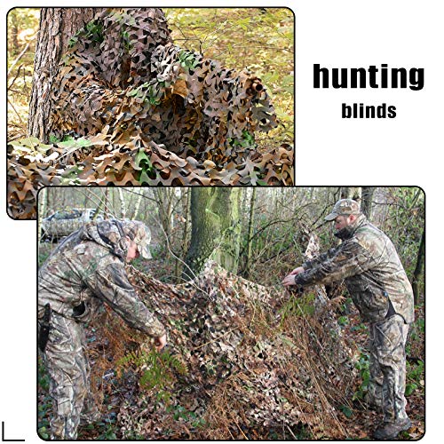 Fulllit Camo Netting, Camouflage Netting, Hunting Blind Camo Net, Army Party Decorations, Sunshade Fence Nets, Lightweight, Bulk Roll, Mesh, Great For Camping, Shooting, Photograph, Car Cover, Outdoor #TOP4