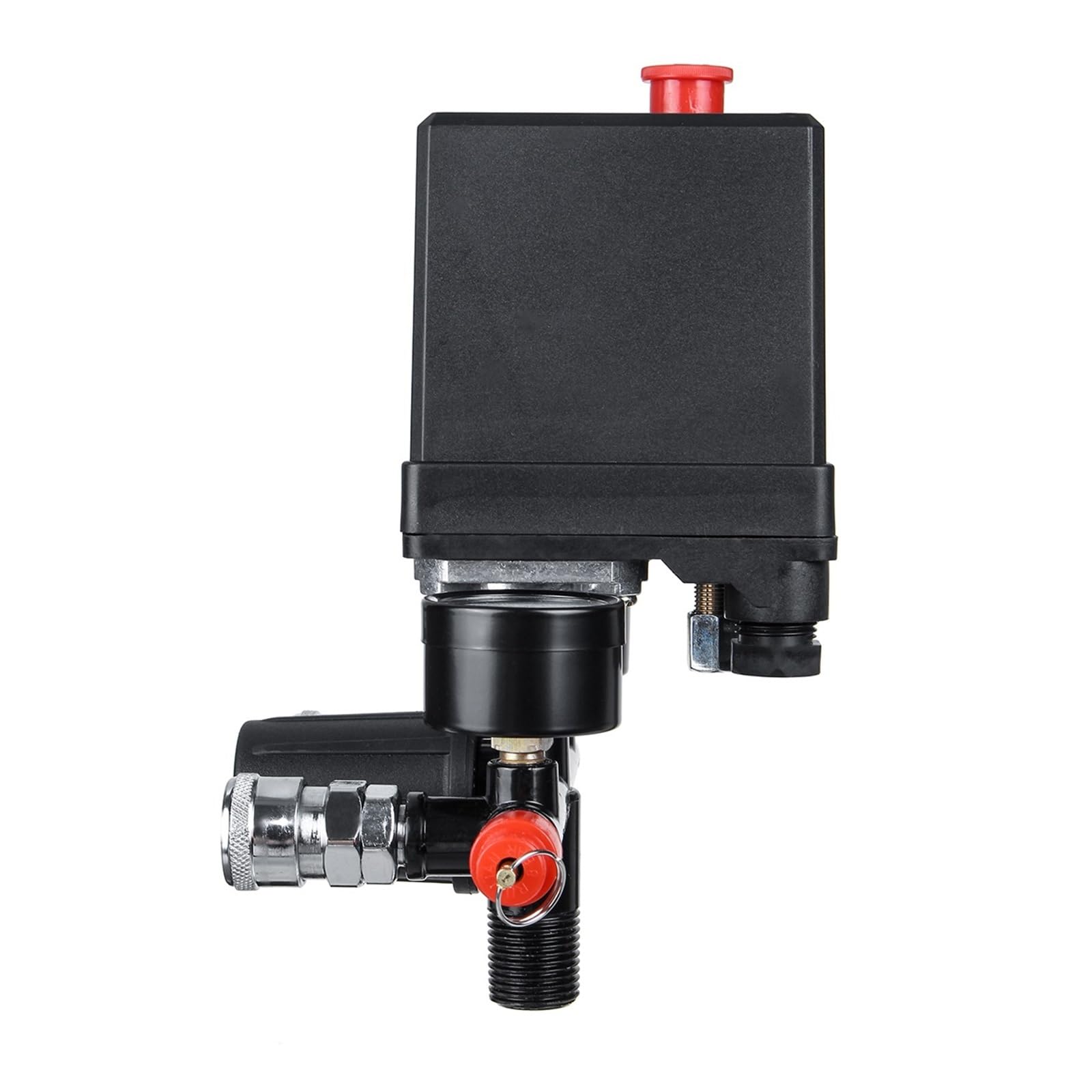Regolatore di pressione, Compressore d'aria 380 V 90-120 Psi con valvola di controllo del pressostato, regolatore di scarico del collettore con manometro(2)