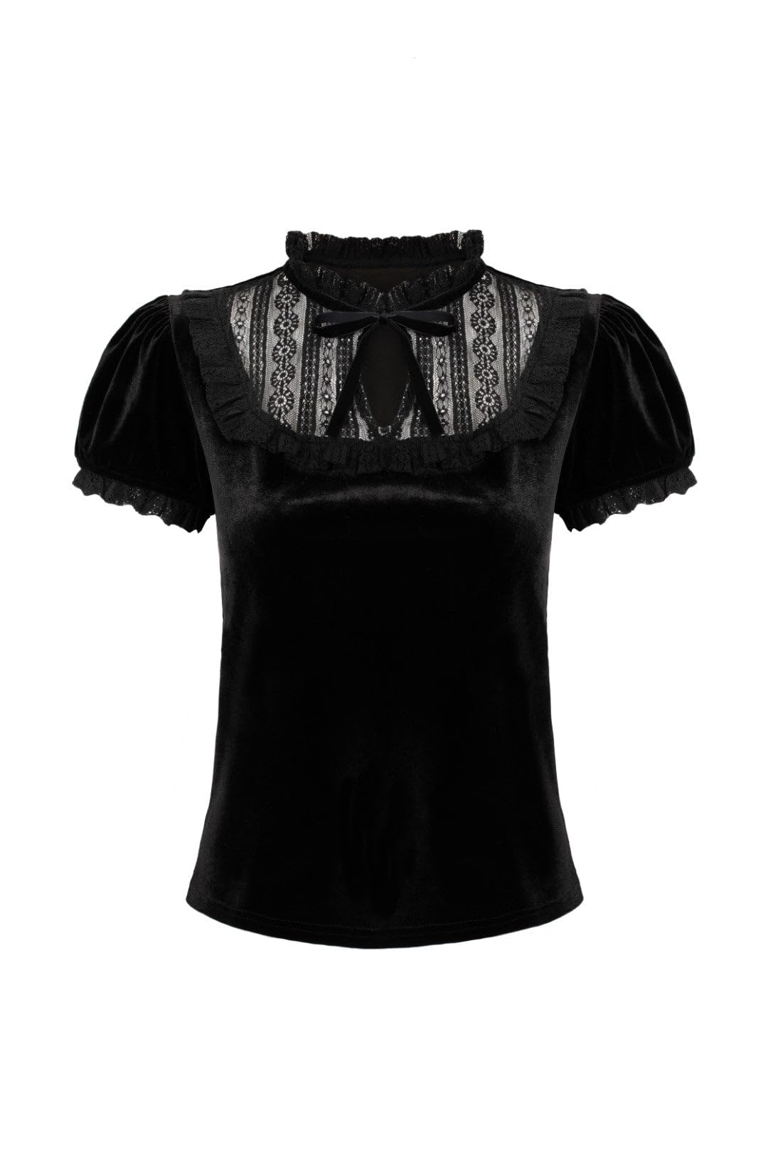 Hell Bunny Unisex Black Mourning Top