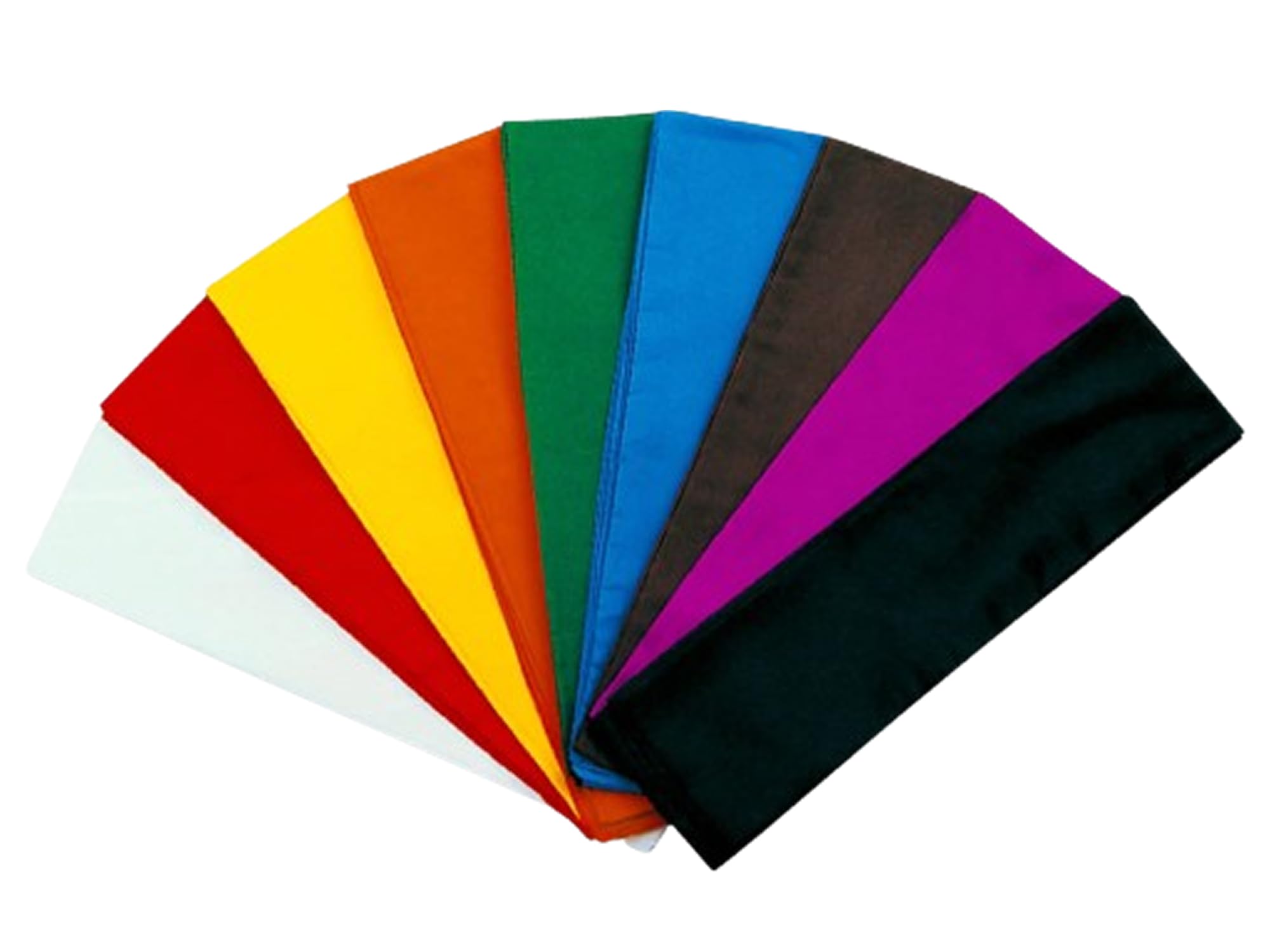 MAR | Black Grading Sash - Traditional Grading Kung Fu Sash - Single Colour, 300cm Martial Arts Ranking Sash For Tai Chi, Thai Boxing, Kickboxing & More