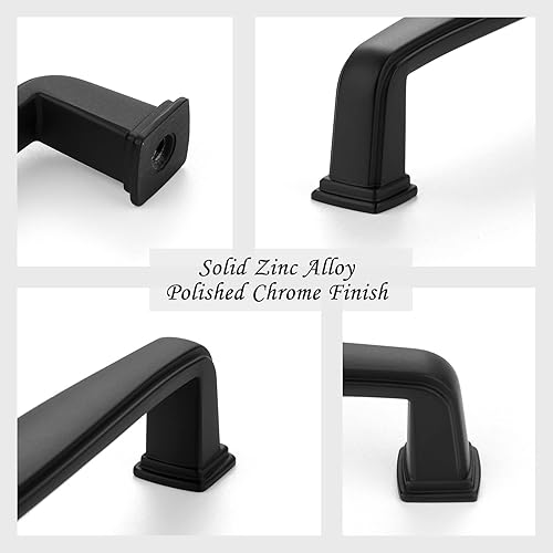 Miniatura 5 de ASKANO Paquete de 20 tiradores de bronce aceitado para gabinete de cocina ZP2202, herrajes sólidos para cajón, tocador, baño, tocador, puerta de