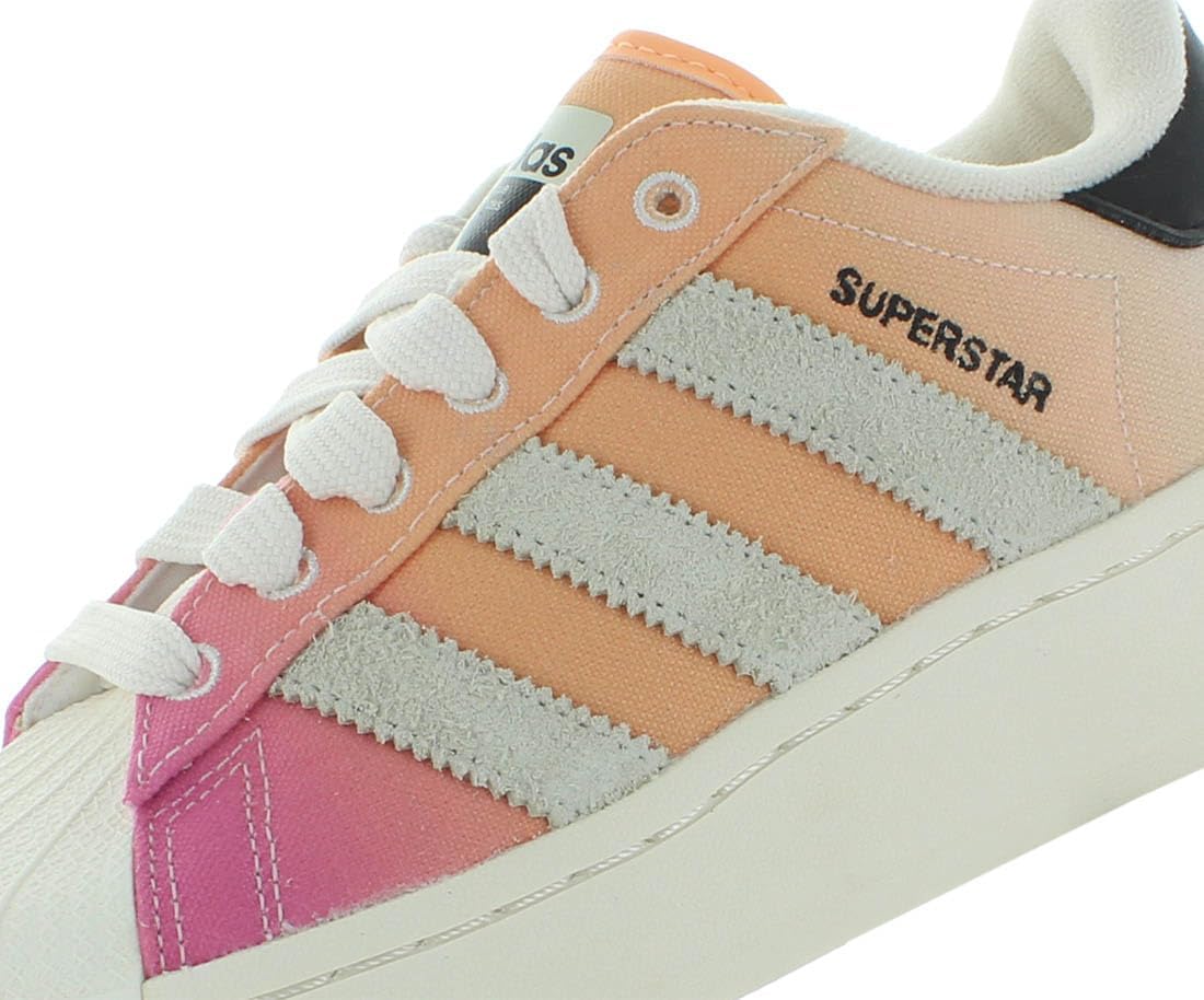 adidas Superstar XLG Unisex Shoes Size 4.5, Color: Bliss Pink/Acid Orange/Cloud White
