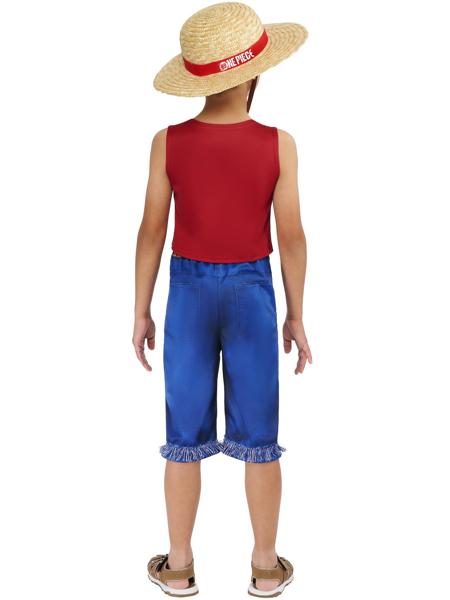 Rubies Official One Piece Monkey D. Luffy Child Costume, Kids Fancy Dress