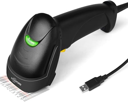 ماسح الباركود Usb المحمول سلكي 1d قارئ رمز مع كابل Usb للسوبر ماركت ، متجر الراحة ، المستودع ( Usb 1d )