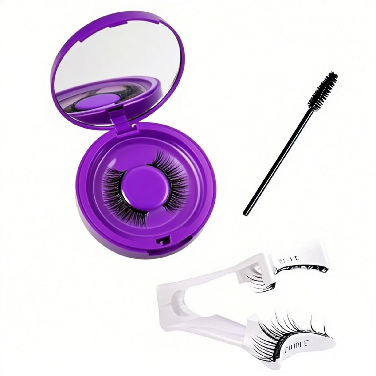 Magnetische Wimpern – 1 Paar Magnet Wimpern Natürlich Look ohne Kleber & Eyeliner, Wiederverwendbare Magnetic Eyelashes mit 4-Magnet Upgrade, Inkl. Applikator & Anleitung