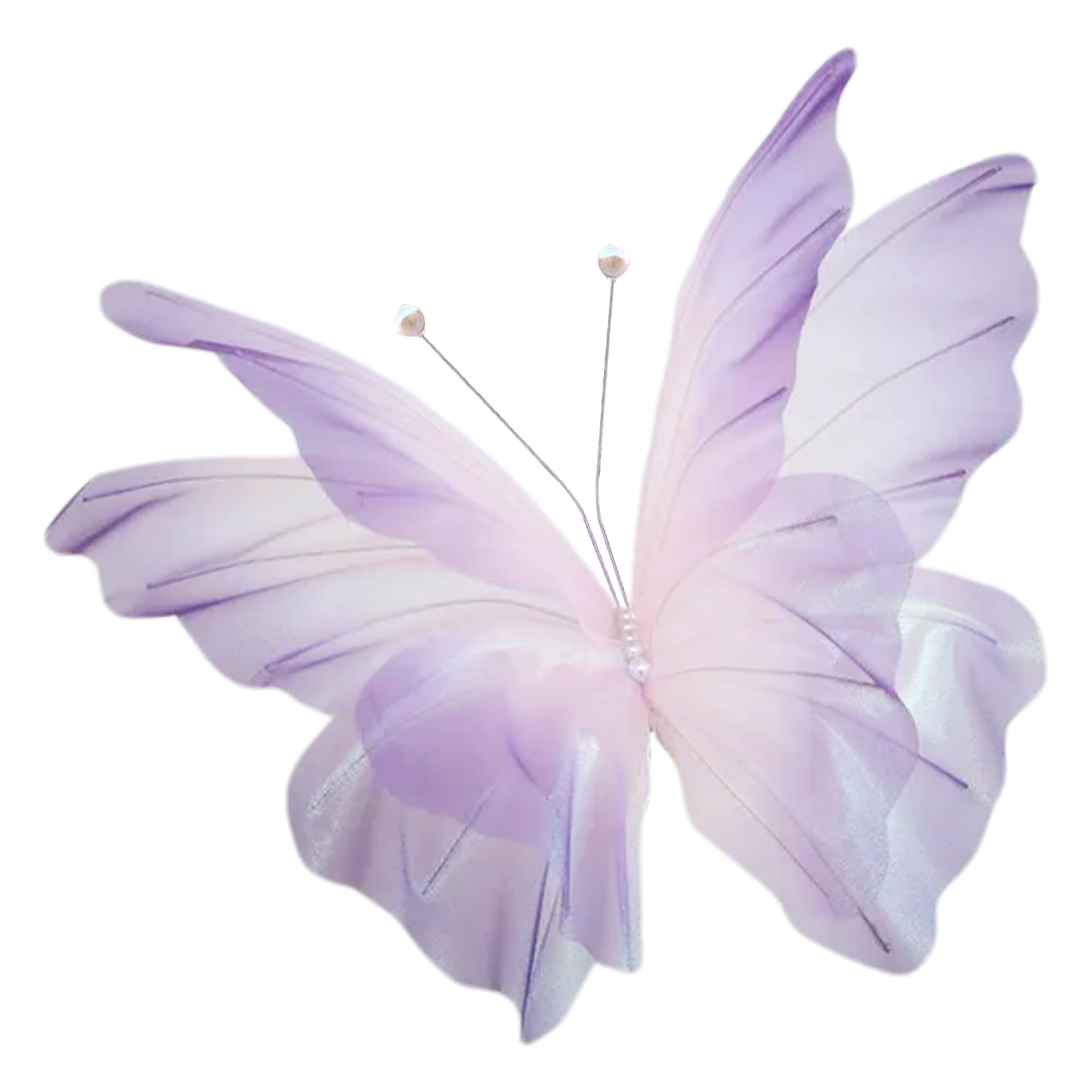 CNAFGBGG 1PC Silk Butterflies Realistic Fake Butterflies 20x16.5in Artificial Butterflies DIY Decorative Butterflies for Crafts Wedding Photography