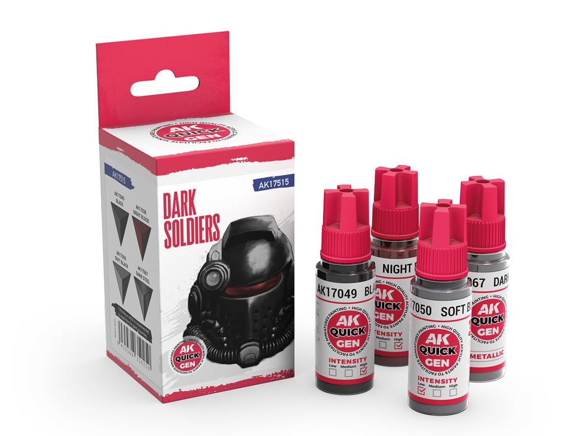 Ak Interactive Dark Ak Quick Gen Set Ak17515 Soldiers (4X18ml)