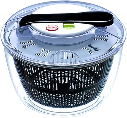 Hilandero manual de ensalada para toda clase de verduras y frutas, cesta de lavado del secador de hierbas de la lechuga