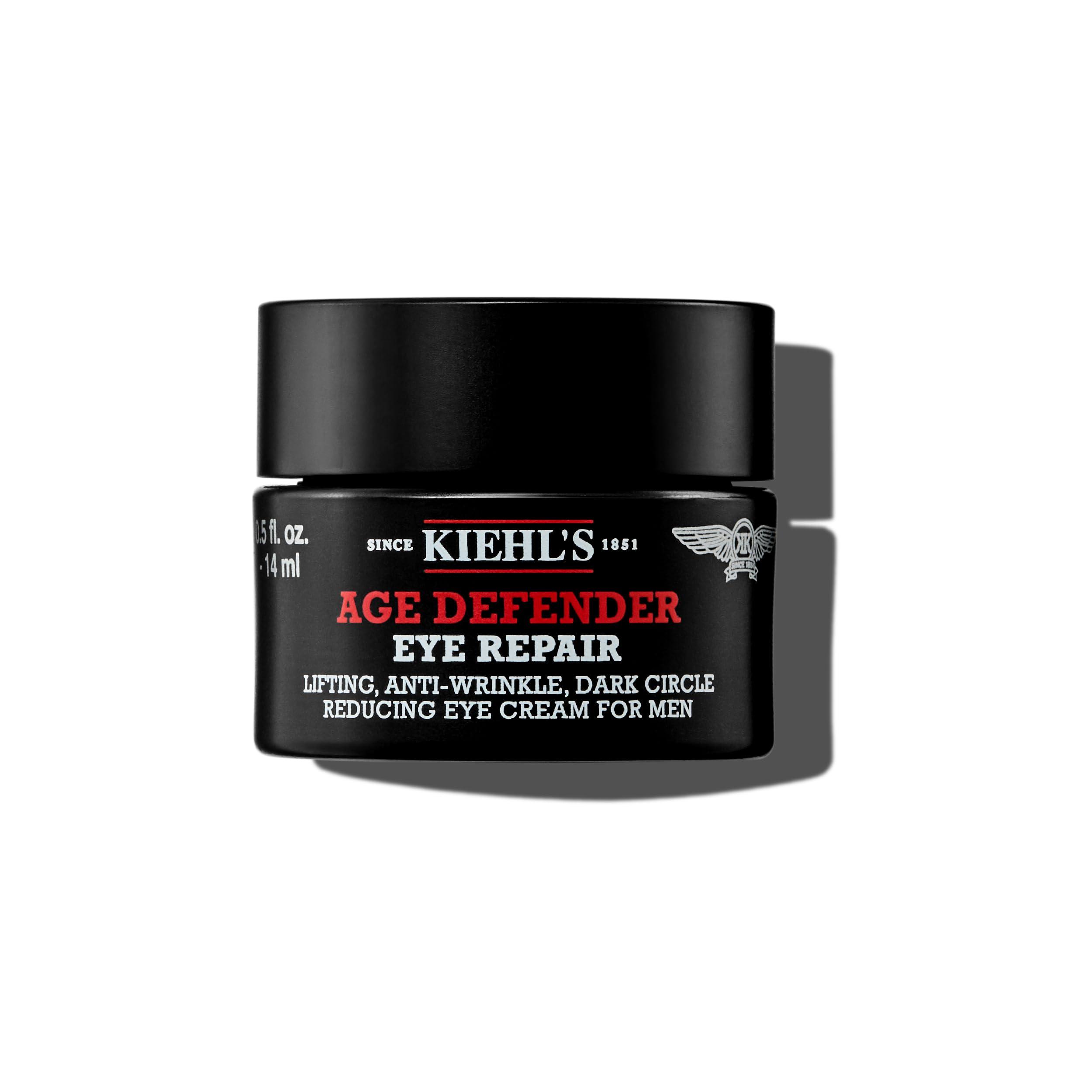 KIEHL'S Age Defender Eye Repair, Crema Contorno Occhi Anti Età, Per la Pelle Maschile, Riduce Rughe e Occhiaie, Sguardo Fresco e Riposato, Con Estratto di Semi di Segale e di Lino, 14 ml