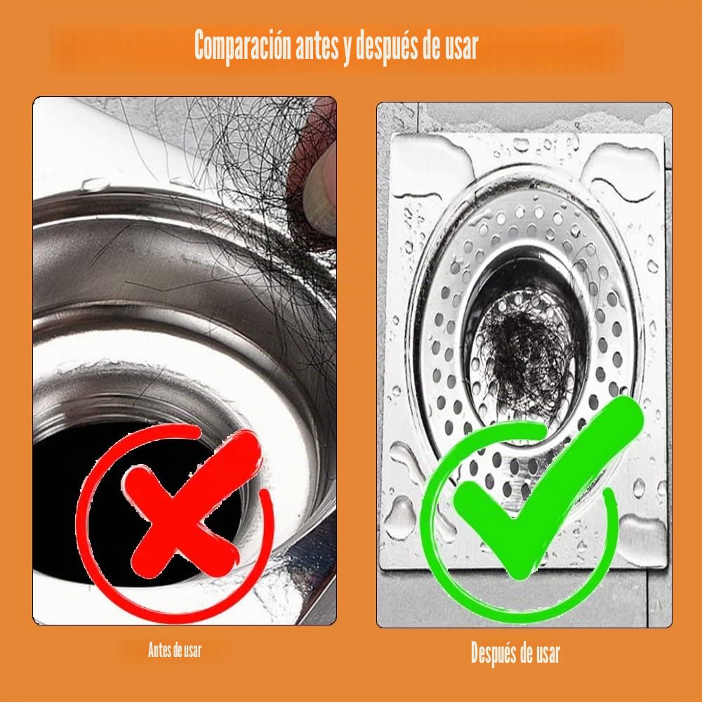 2 Piezas Filtro de Fregadero de Acero Inoxidable, Colador de Fregadero de 90 Orificios, Filtro de Drenaje, Filtro de Fregadero de Cocina, Tapón de Captura de Cabello para Bañera