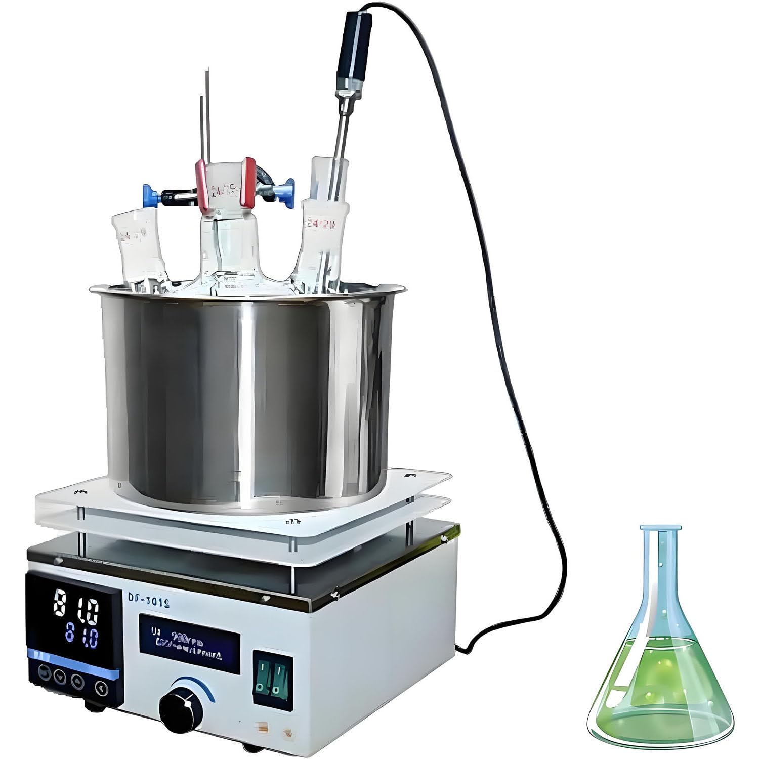 Magnetrühr- und Heizgerät Labor-Wasser- und Ölbad 3L-110V