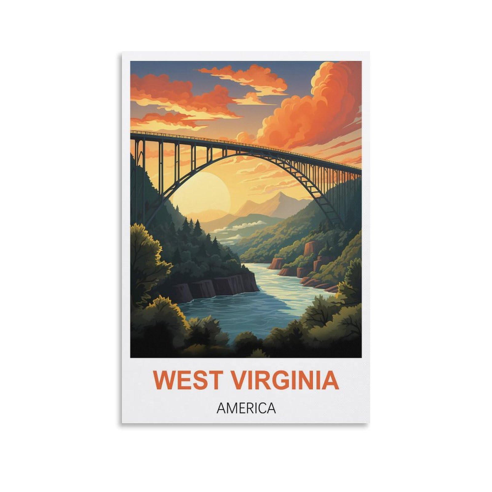 Vintage Metal Tin Sign Funny Retro,West Virginia American,Decoration for Home Wall Art Kitchen Bar Pub Room Farm Garage Vintage Retro Poster Plaque 15x30cm