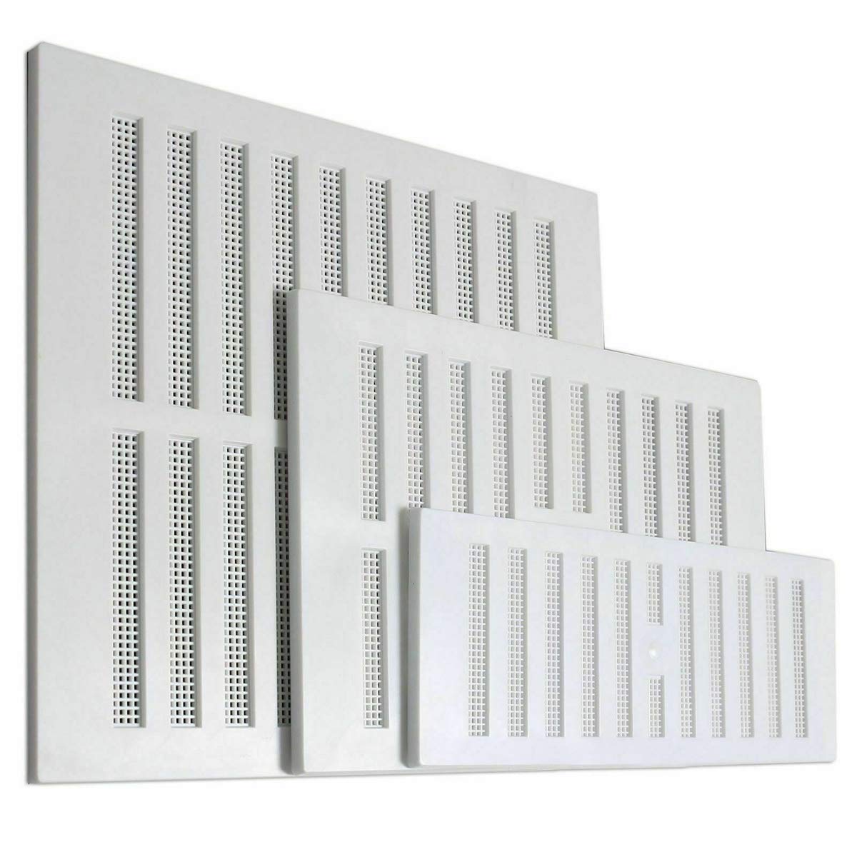 Open and Close Adjustable AIR Vent Hit & Miss Wall System Cover White Screen UK (2, 9'' x 3'')