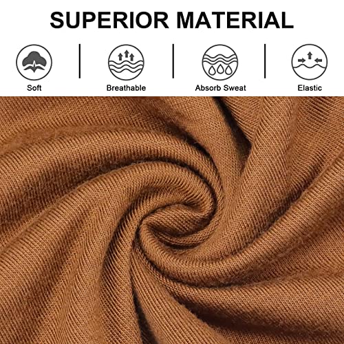 Image of AWUMBUK Wide Headbands for Women Knotted No Slip Head Bands Soft Turban Headband Hair Accessories Boho African Solid Color Head Wraps for Women Yoga Workout Pack of 6(Classic)
