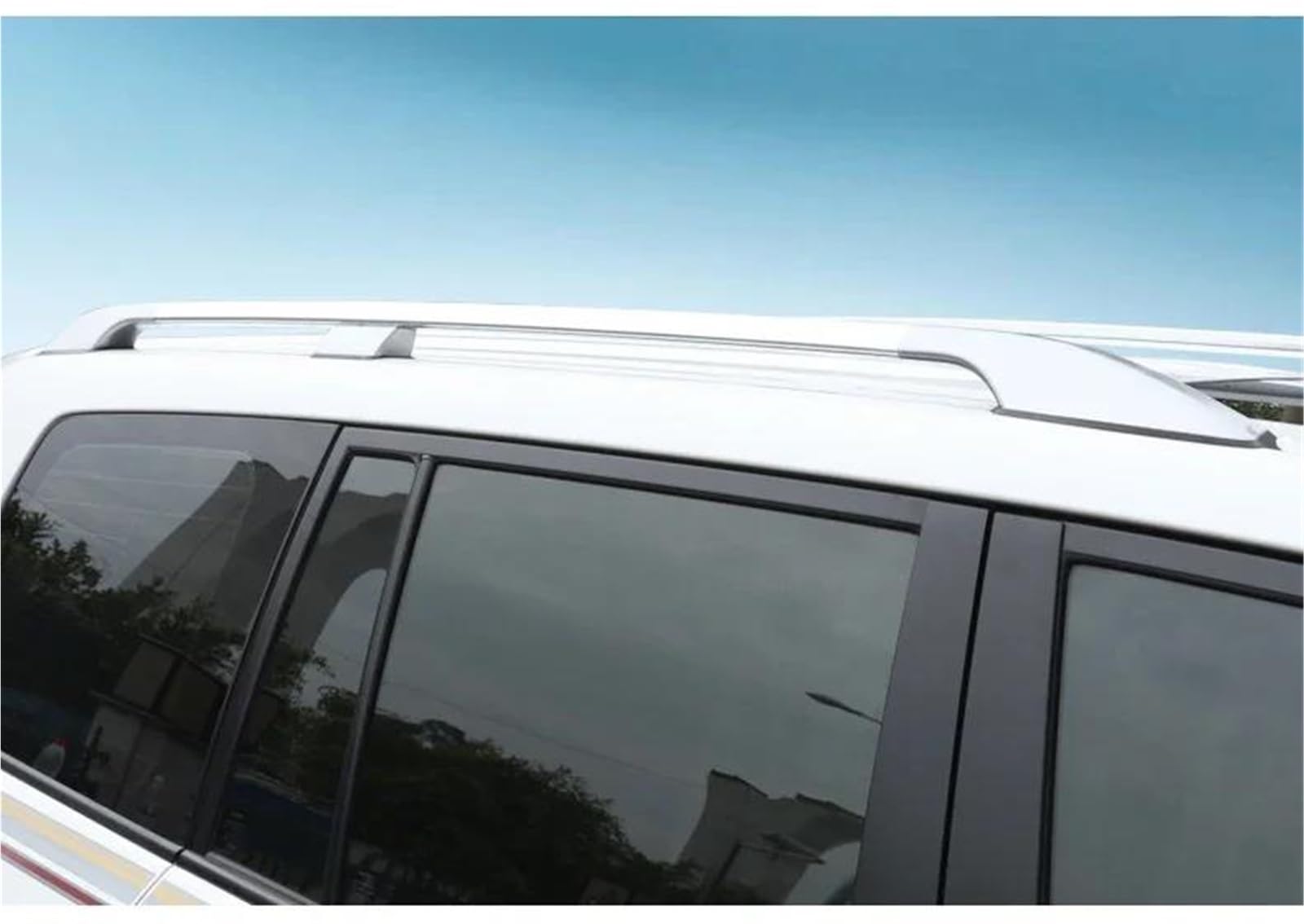 Barras Portaequipajes Portaequipajes para Toyota para Land para Cruiser 200 LC200 2008-2021 Barras Barra Transversal Superior Cajas De Rieles(Negro)