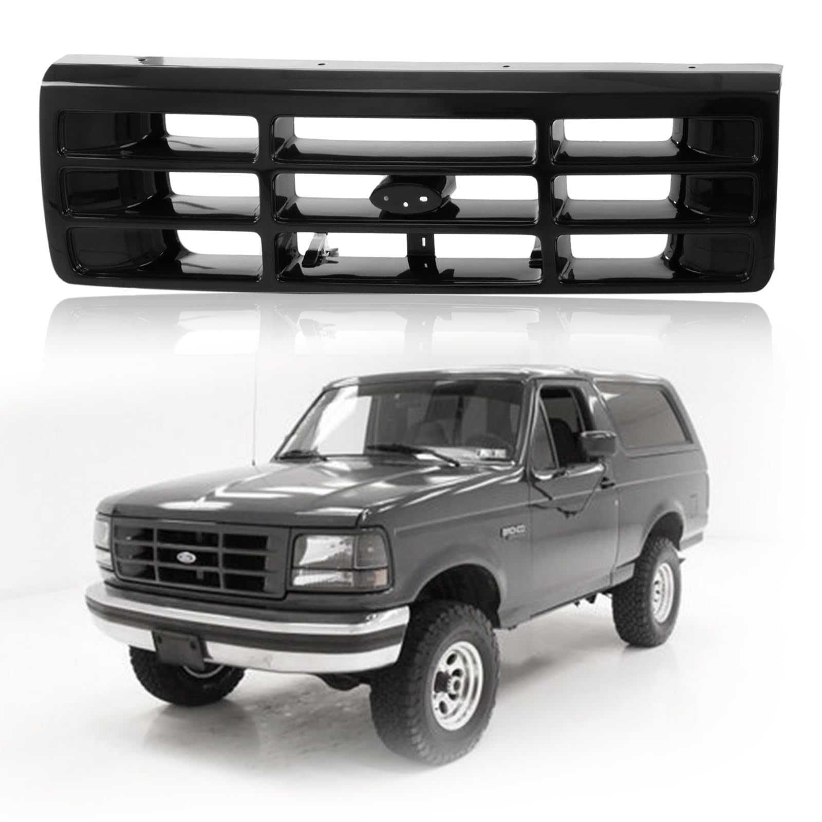 Amazon | CarPartsDepot フロントブラックフレームグリルアセンブリ 