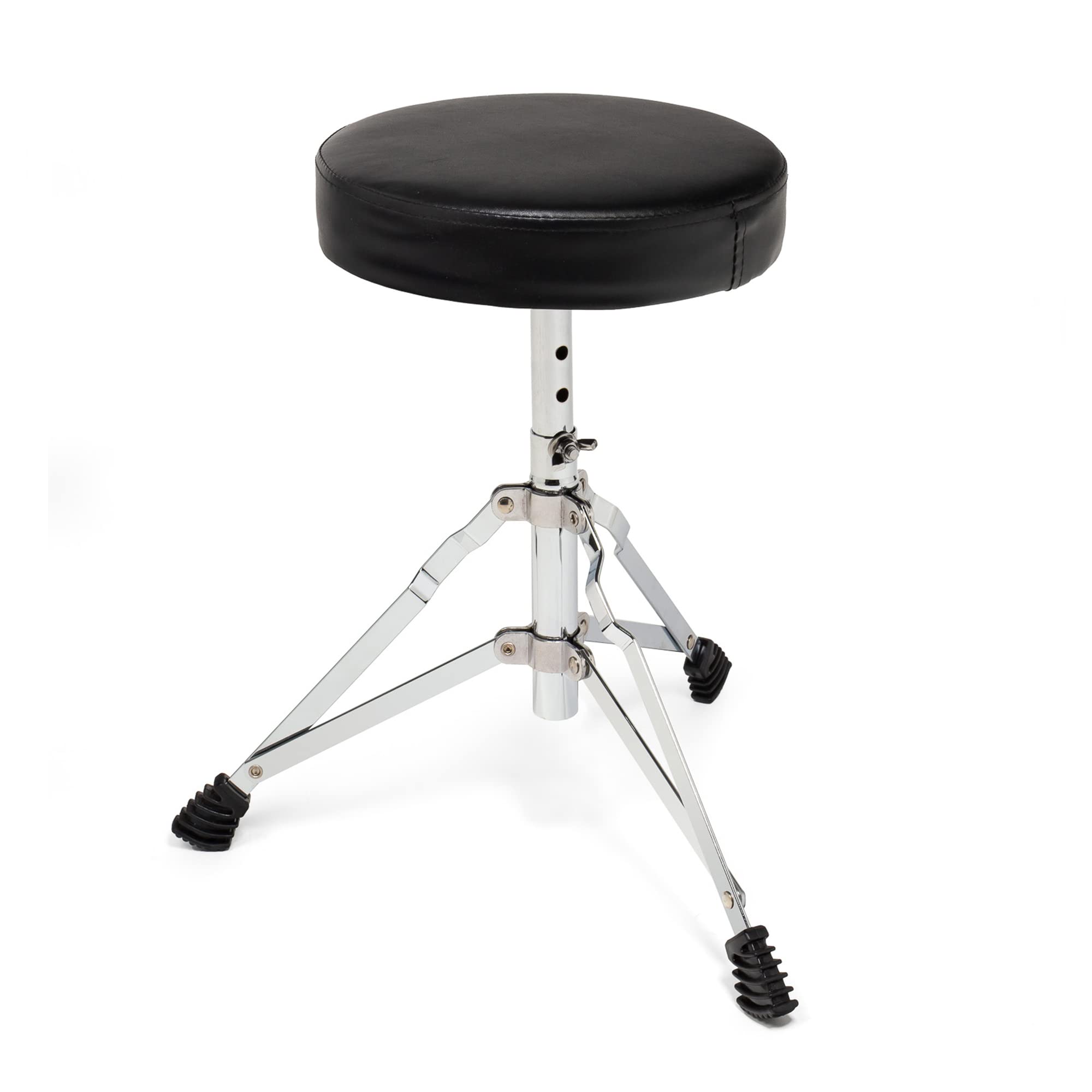 Ashthorpe 5-Piece Complete Junior Drum Set with Genuine Brass Cymbals - Advanced Beginner Kit with 16" Bass, Adjustable Throne, Cymbals, Hi-Hats, Pedals & Drumsticks - Pink