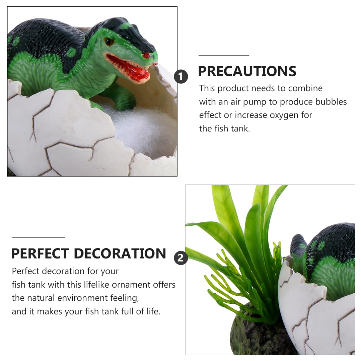 Happyyami 3stücke Aquarium Dekoration Mit Luftblasenfunktion Dinosaurier Ornament Für Fischtank Kreatives Wasserspielzeug Und Versteck Für Fische Und Reptilien Geeignet Für Süß Und