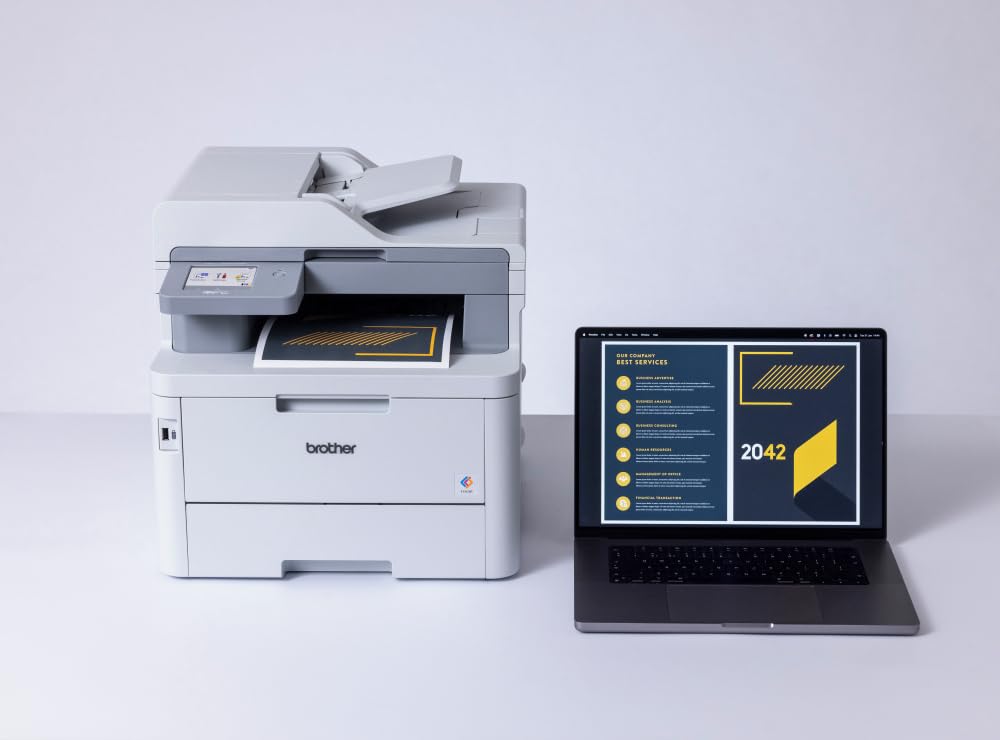 Brother MFCL8340CDW Multifunzione LED a Colori Stampa Fronte/Retro WiFi 30 ppm Touchscreen 8.8 cm Cassetto 250 fogli ADF 50 fogli
