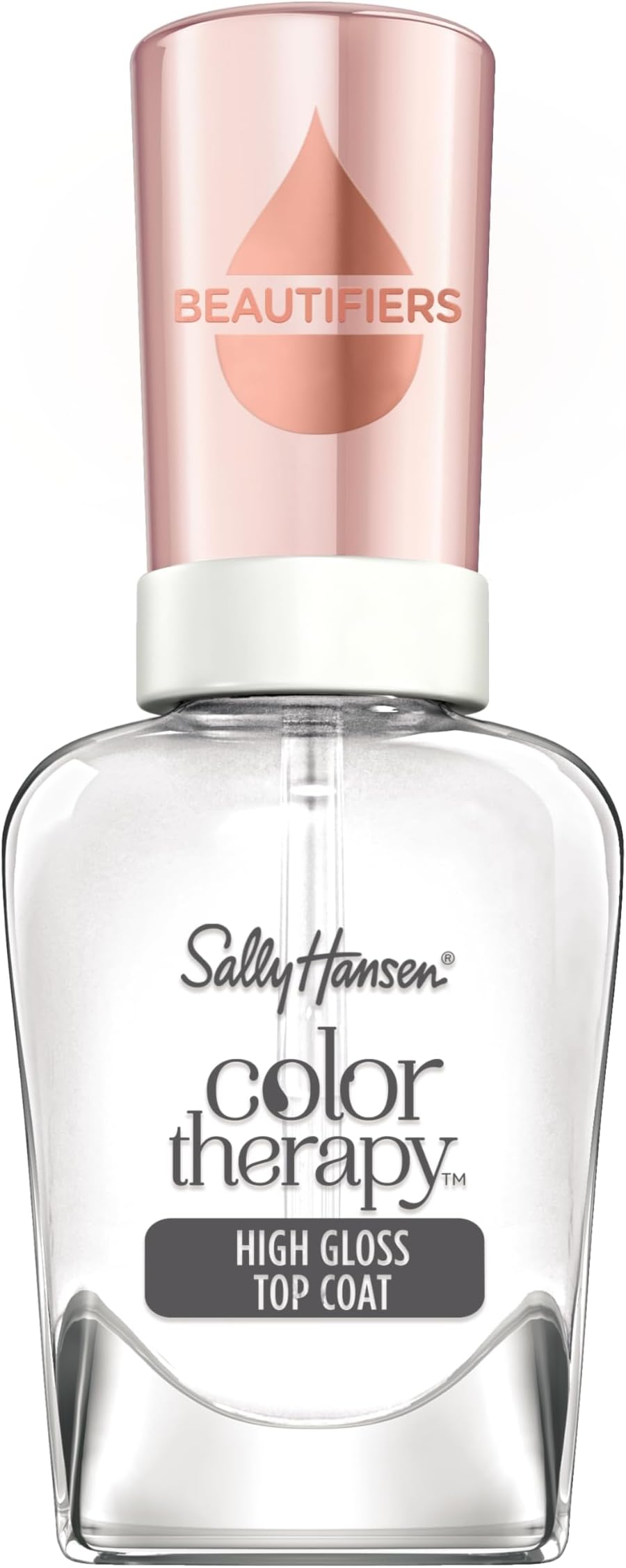 Color Therapy High Gloss Top Coat | Argan Oil, Long Lasting, Healthy Nails, Nail Strengthener, Clear Nail Polish