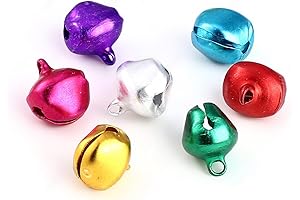 Mini Jingle Bells for Crafts - 100 Pack of 6mm Bells