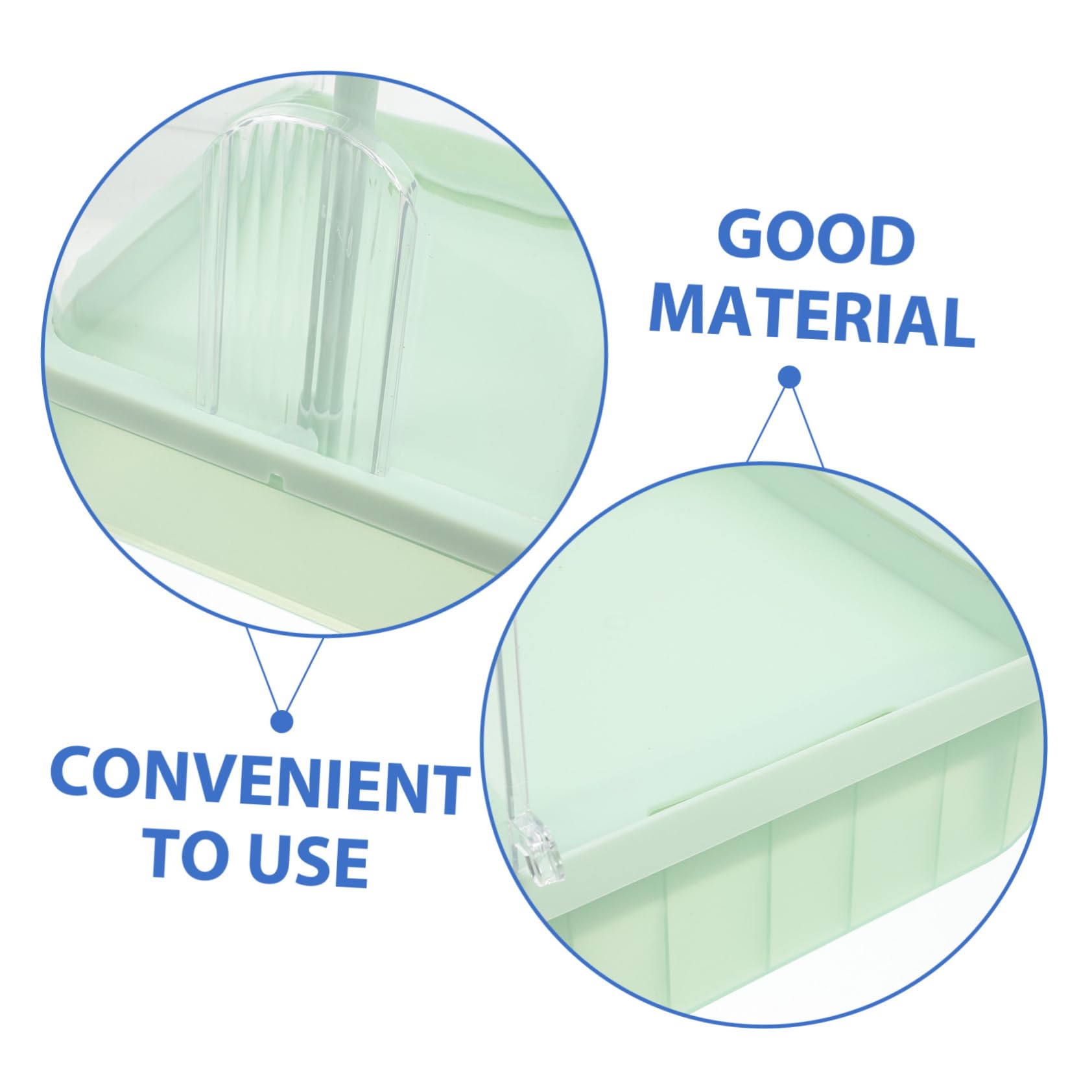 BESPORTBLE Baño Colgante para Pájaros Automático con Grifo Giratorio 180° | Bandeja Externa Abs Verde Claro, para Rutina Interior y Aves, Compatible con Entrenamiento en Jaula