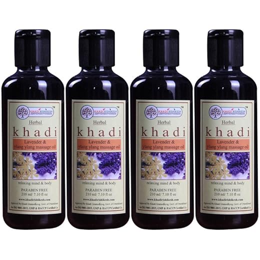 KHADI RISHIKESH Lavender Ylang Ylang Massage Oil 210ml