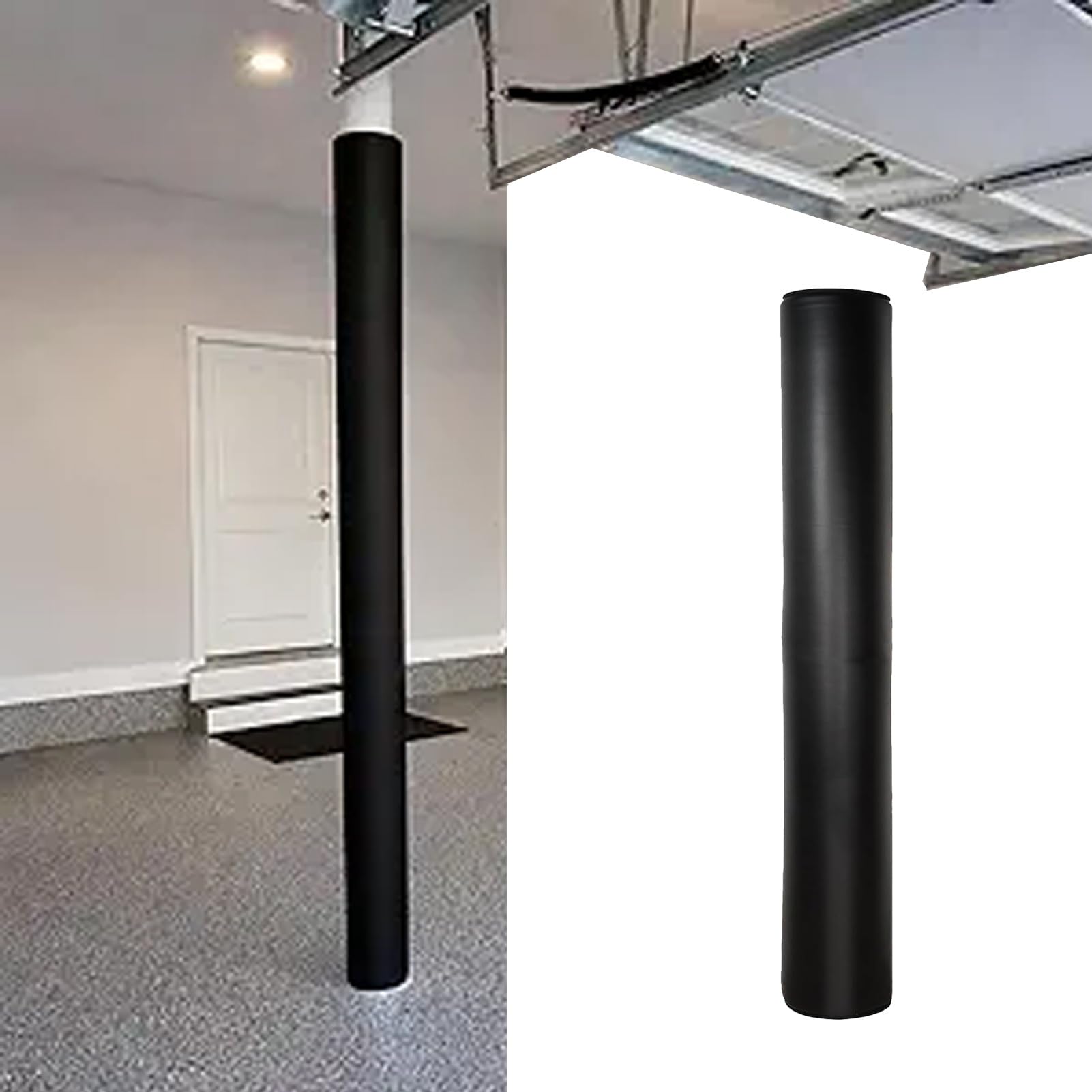 Wyściółka kijka do koszykówki, wodoodporna osłona PU/PVC, łatwa aplikacja, ochrona antykolizyjna do obręczy i wsporników do koszykówki 60-260 mm, trwała i niezawodna