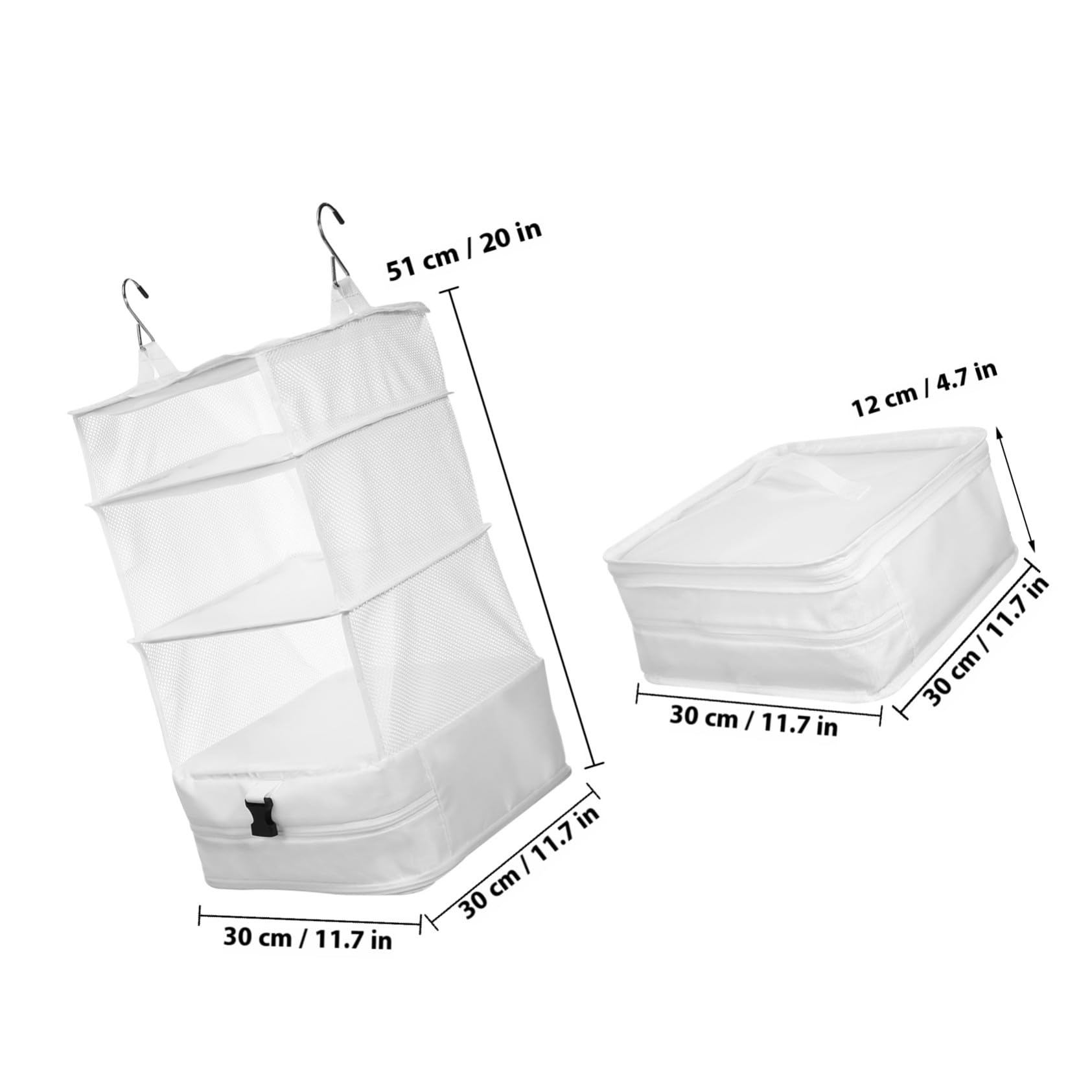 ULTECHNOVO Organizer da Viaggio Appendibile in Tessuto Oxford Resistente Borsa Multi- per Vestiti per Casa e Valigia