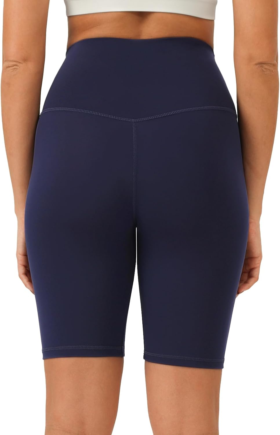 YUNOGA Women Biker Shorts 4"/8" Inseam - High Waisted Tummy Control Workout Athletic Exercise Spandex Yoga Shorts - Image 4