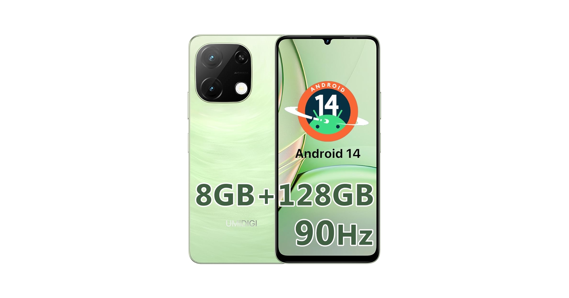 スマートフォン本体 UMIDIGI G9T Grass Green 128GB/8GB 6142buHFecL.jpg_BO30,255,255,