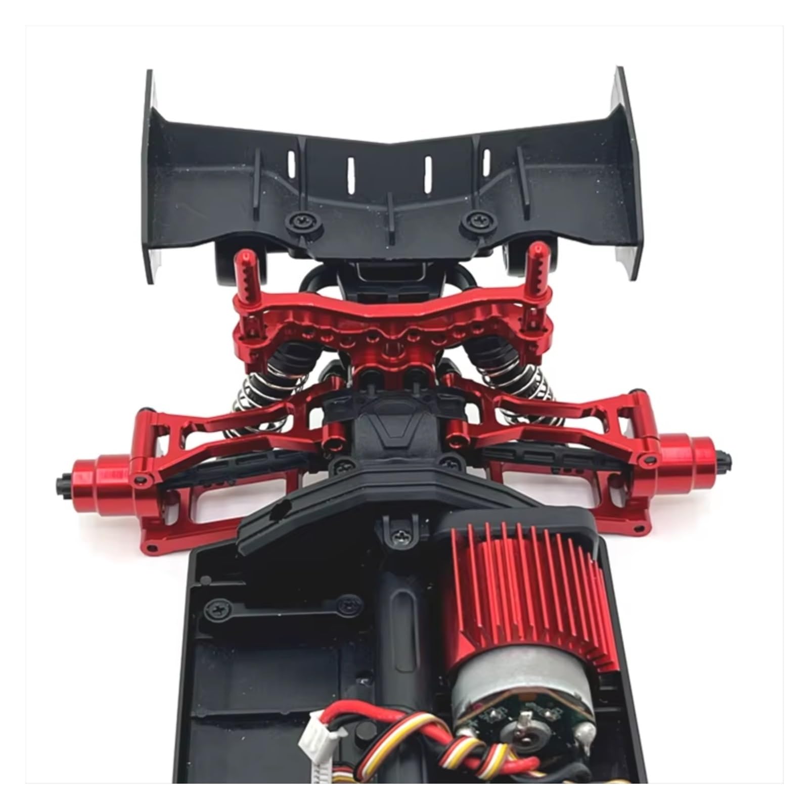 Knuckle sterujące RC do SCY 18101 18102 1/18 metalowe do zestawu kubków kierownicy wahacza zdalnego sterowania samochód śledzone pojazdy części i akcesoria wymiana i zastosowanie (czerwone)