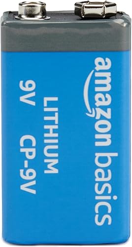 Miniatura 3 de Yaxa Basics Paquete de 8 baterías de litio de alto rendimiento de 9 voltios, hasta 10 años de vida útil, potencia de larga duración