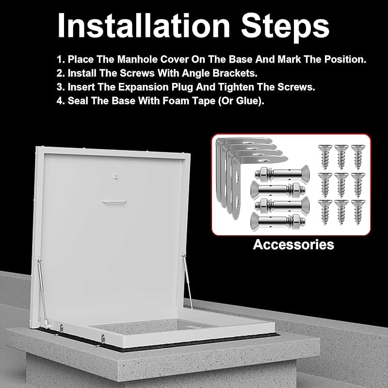 Claraboya de aluminio con varillas hidráulicas de 60 x 60 cm, diseño antirrobo, ventilación de eficiencia energética para techos residenciales, ventana de techo de metal ideal
