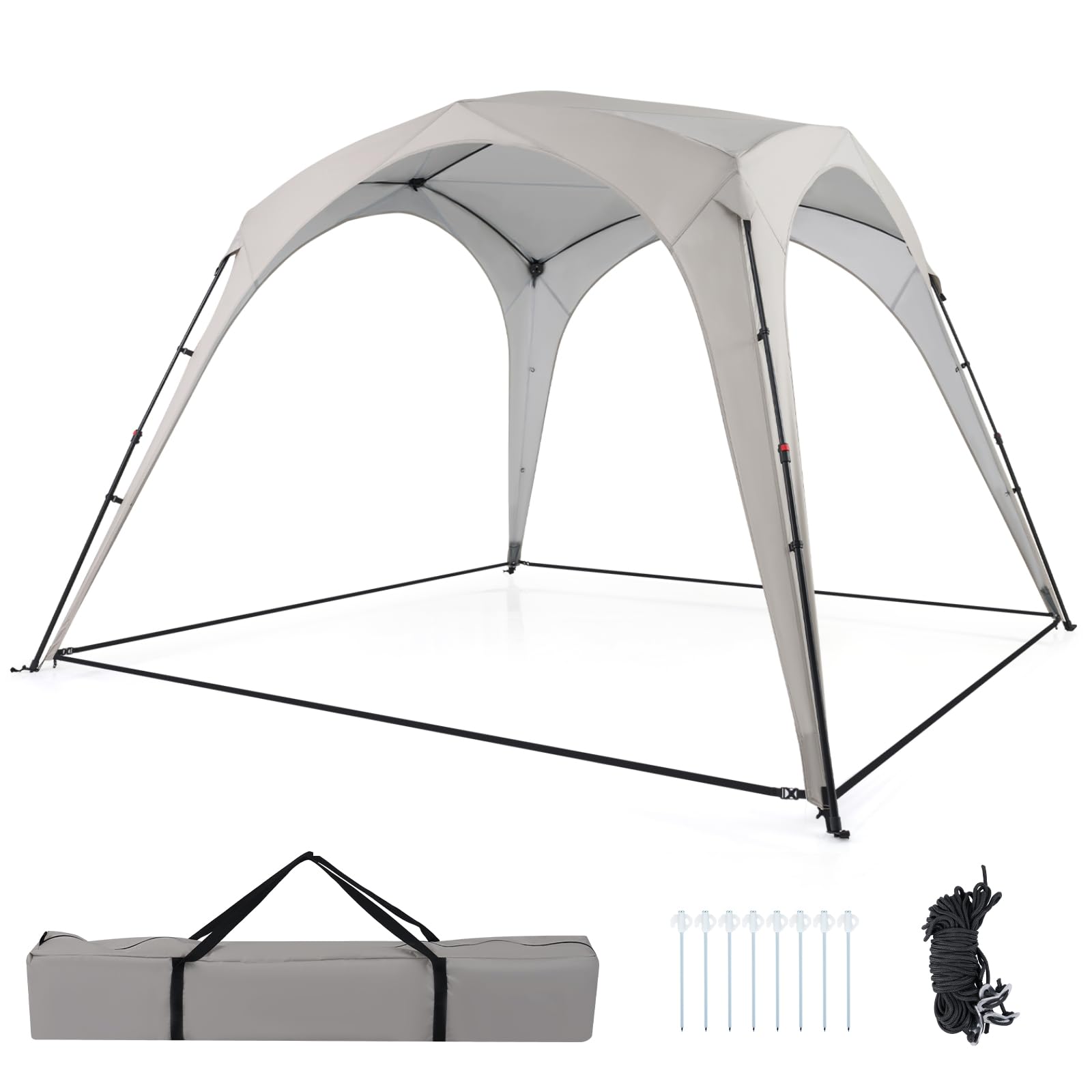 TANGZON 3.1 x 3.1 m Pop up Gazebo, Garden Canopy Shelter Tent