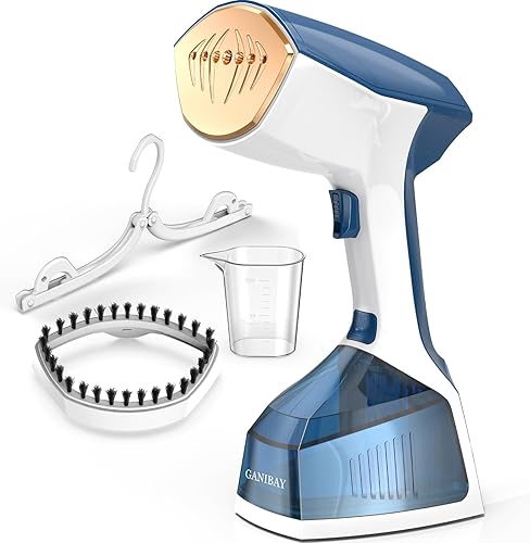 Vaporizador para ropa, vaporizador de ropa de mano de 1600 W con tanque de 12.2 fl oz, vaporizador de ropa portátil de calentamiento rápido con LCD,