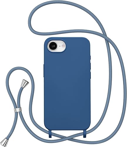 Miniatura 251 de ZTOFERA Funda para iPhone 13 Pro con correa, funda cruzada para teléfono con cordón ajustable para el cuello para el hombro, silicona suave a prueba