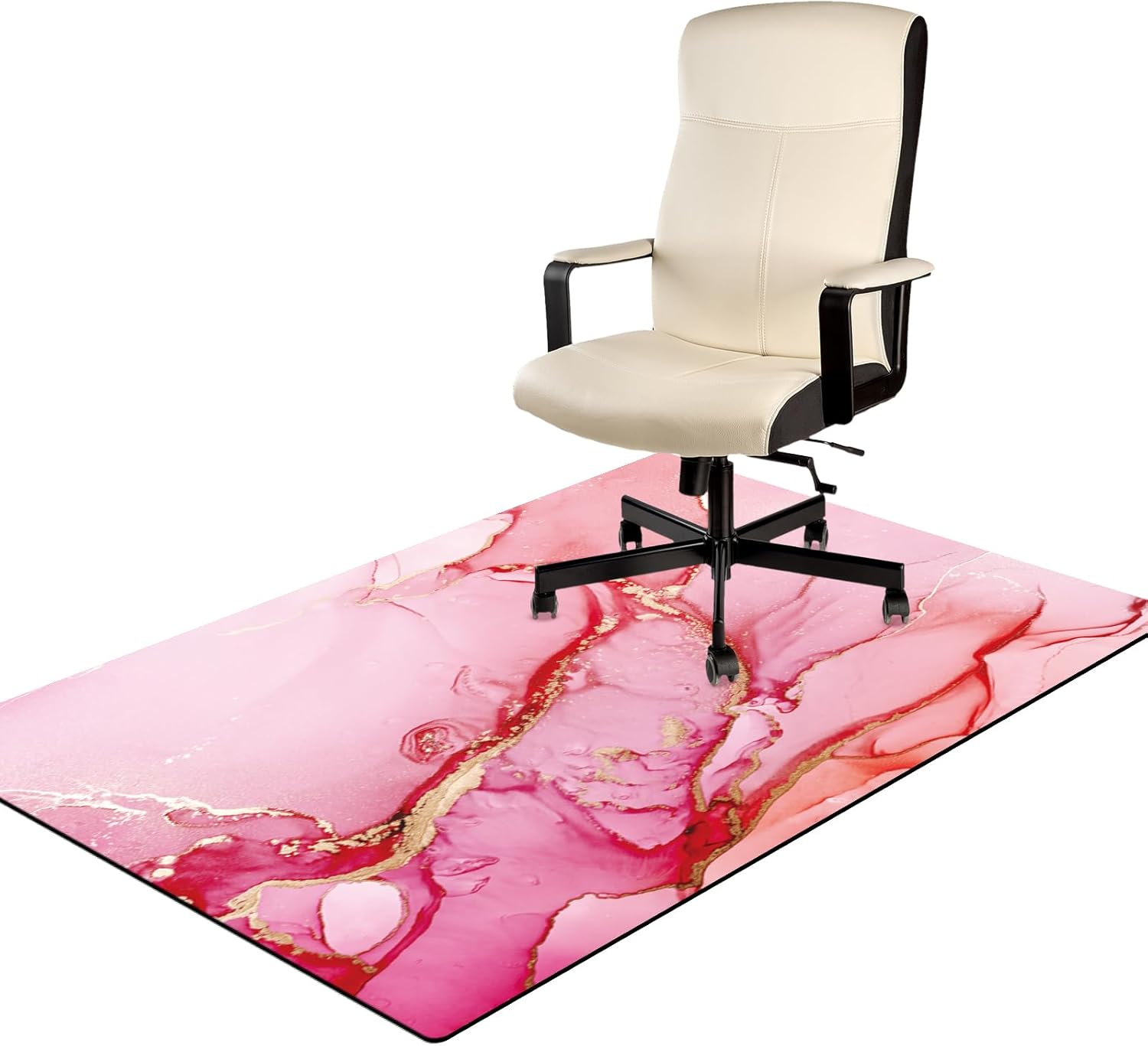 Sintuff Marble Office Chair Mat Floor Mat Heavy Duty Under