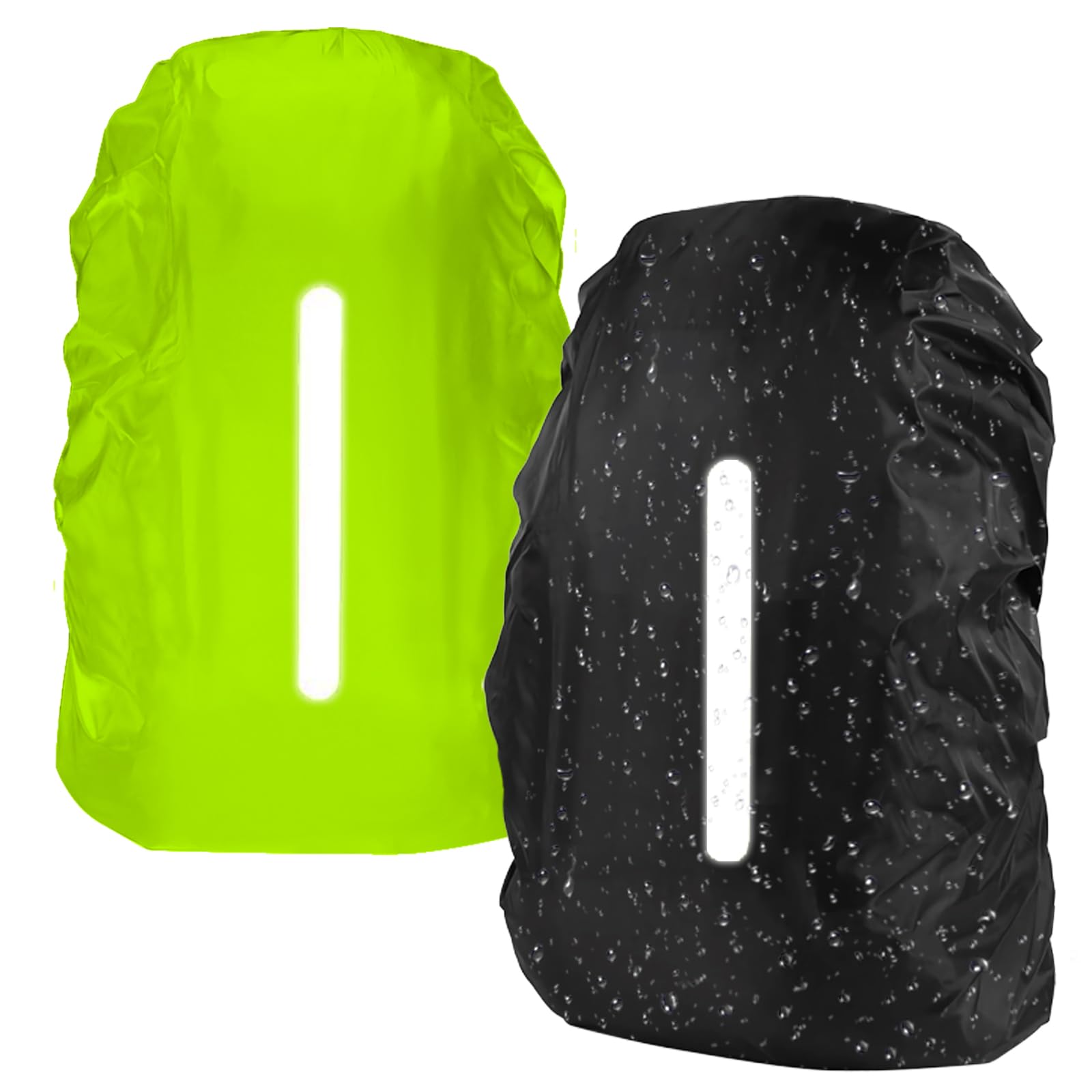 flintronic Coprizaino Antipioggia, Parapioggia per Zaini con Strisce Riflettenti, Coprizaino Impermeabile, Parapioggia per Zaino per Escursionismo, Viaggio, Ciclismo, Campeggio