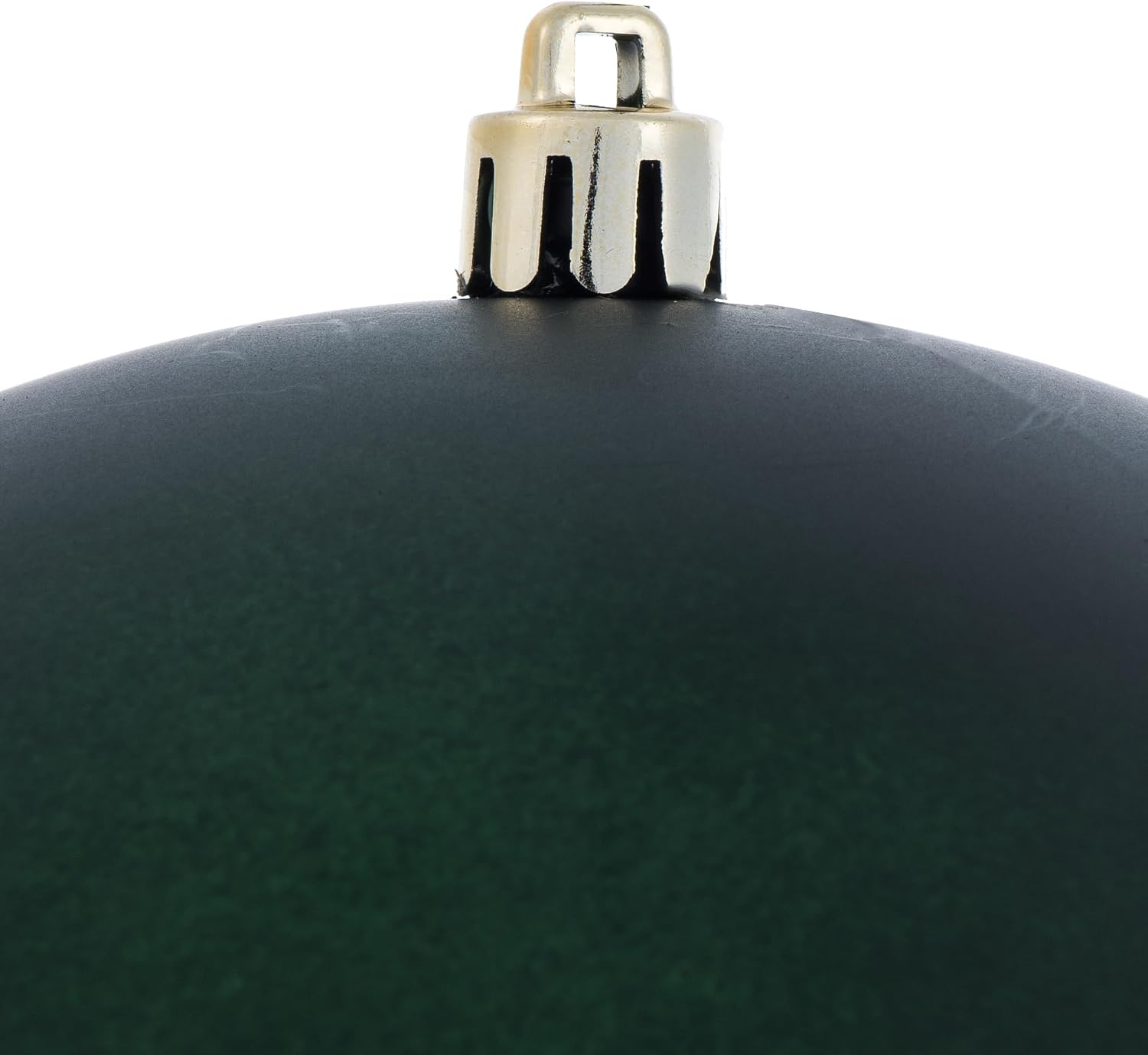 Vickerman 6" Midnight Green Matte Ball Ornament. Includes 4 Ornaments per Pack.